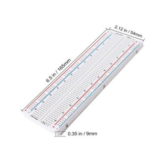 MB-102 Breadboard 830 punkter – loddefritt koblingsbrett for Arduino
