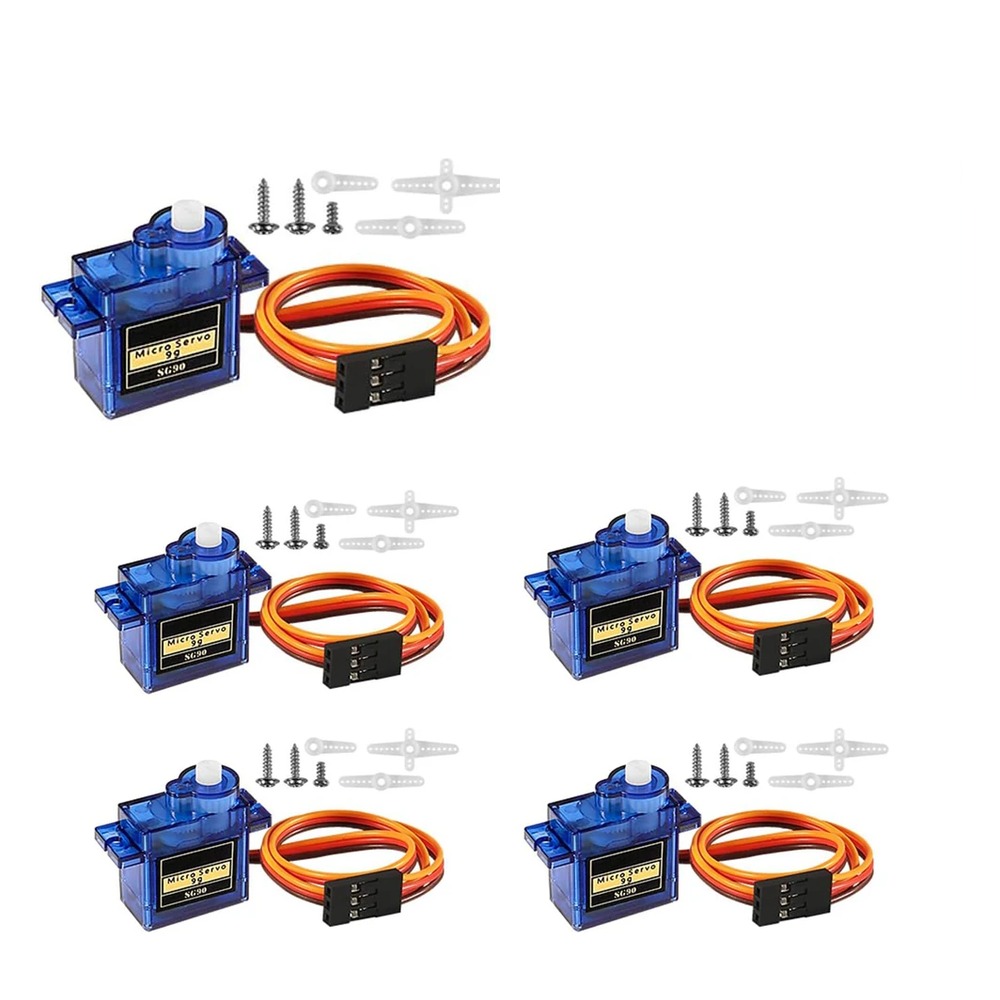 SG90 Micro Servo 9g 180° – 5-pakning for Arduino, RC og robotprosjekter